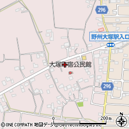 栃木県栃木市大塚町355周辺の地図