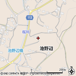茨城県笠間市池野辺405周辺の地図