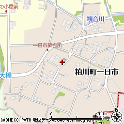 群馬県前橋市粕川町一日市218周辺の地図