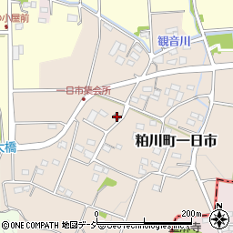 群馬県前橋市粕川町一日市14周辺の地図