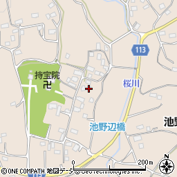 茨城県笠間市池野辺725周辺の地図