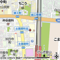 石川県小松市土居原町762周辺の地図