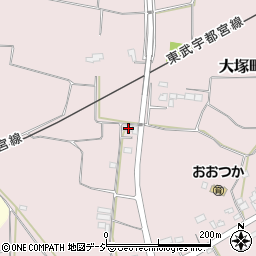 栃木県栃木市大塚町530周辺の地図