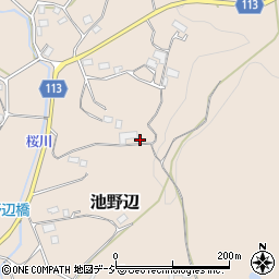 茨城県笠間市池野辺428周辺の地図