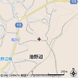 茨城県笠間市池野辺428-2周辺の地図