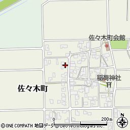石川県小松市佐々木町ロ周辺の地図