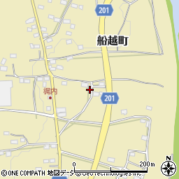 栃木県佐野市船越町2287周辺の地図