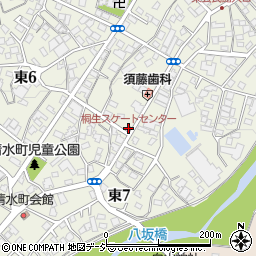 桐生スケートセンター周辺の地図