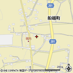 栃木県佐野市船越町2292周辺の地図