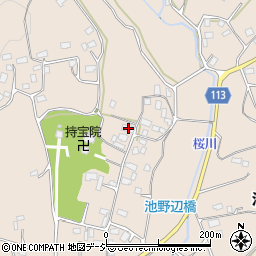 茨城県笠間市池野辺750周辺の地図