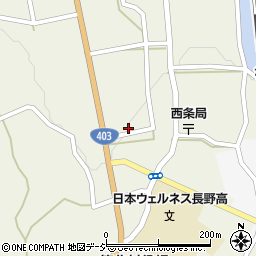 長野県東筑摩郡筑北村西条3869周辺の地図