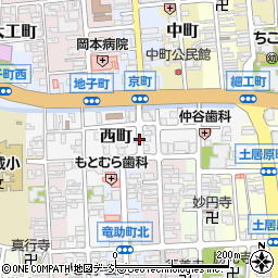 石川県小松市西町周辺の地図