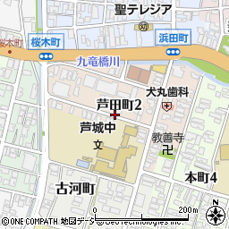 石川県小松市芦田町周辺の地図