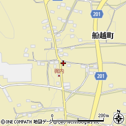 栃木県佐野市船越町2302-1周辺の地図