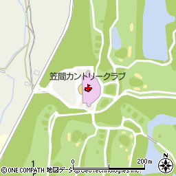笠間カントリークラブ周辺の地図