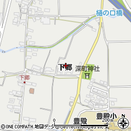 長野県上田市殿城下郷485周辺の地図