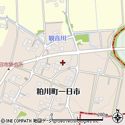 群馬県前橋市粕川町一日市3周辺の地図