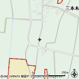 栃木県河内郡上三川町三本木223周辺の地図