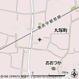 栃木県栃木市大塚町624周辺の地図