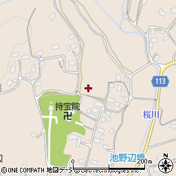 茨城県笠間市池野辺757周辺の地図