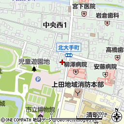 ローソン上田二の丸店周辺の地図