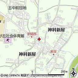 長野県上田市上野（神科新屋）周辺の地図