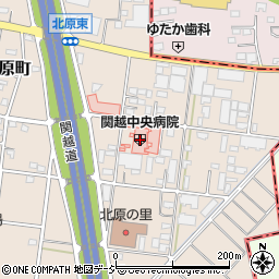 関越中央病院周辺の地図