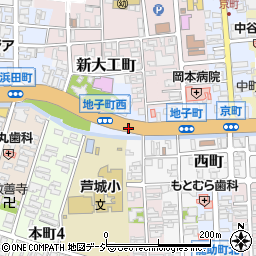 石川県小松市地子町周辺の地図