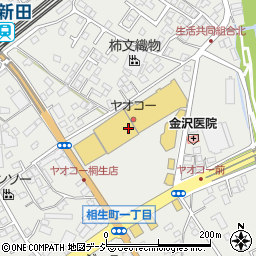ライトオンマーケットシティ桐生店周辺の地図