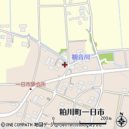 群馬県前橋市粕川町一日市203周辺の地図