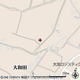 栃木県真岡市大和田448周辺の地図