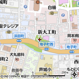 石川県小松市浜田町イ周辺の地図