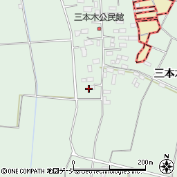 栃木県河内郡上三川町三本木周辺の地図
