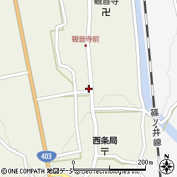 長野県東筑摩郡筑北村西条3843周辺の地図