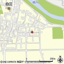 石川県小松市白江町レ周辺の地図