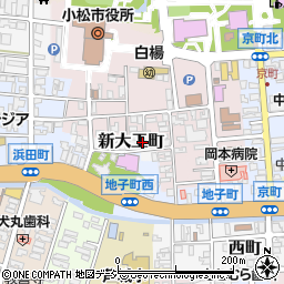 石川県小松市新大工町3周辺の地図