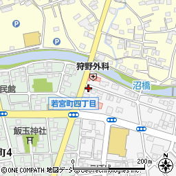 前橋日吉郵便局 ＡＴＭ周辺の地図