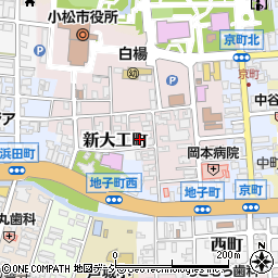 石川県小松市新大工町16周辺の地図
