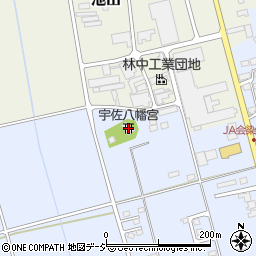 宇佐八幡宮周辺の地図