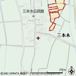 栃木県河内郡上三川町三本木236周辺の地図