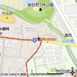 群馬県前橋市総社町高井552周辺の地図