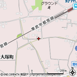 栃木県栃木市大塚町814周辺の地図