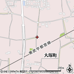 栃木県栃木市大塚町691周辺の地図