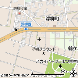 石川県小松市浮柳町周辺の地図