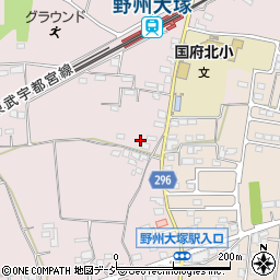 栃木県栃木市大塚町786周辺の地図