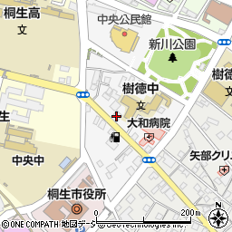 損害保険ジャパン株式会社　群馬支店桐生支社周辺の地図
