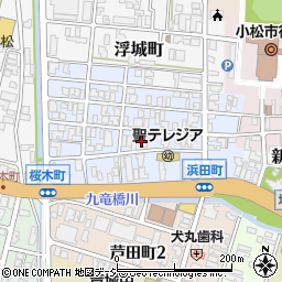 石川県小松市浜田町周辺の地図