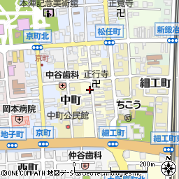 石川県小松市材木町周辺の地図