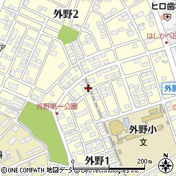 茨城県ひたちなか市外野周辺の地図