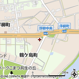 石川県小松市浮柳町ト93周辺の地図